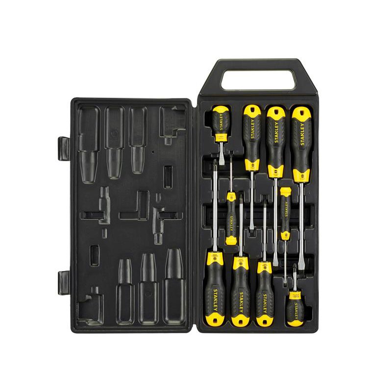 STANLEY - Cushion Grip Screwdriver Set, 10 Piece | BM Steel