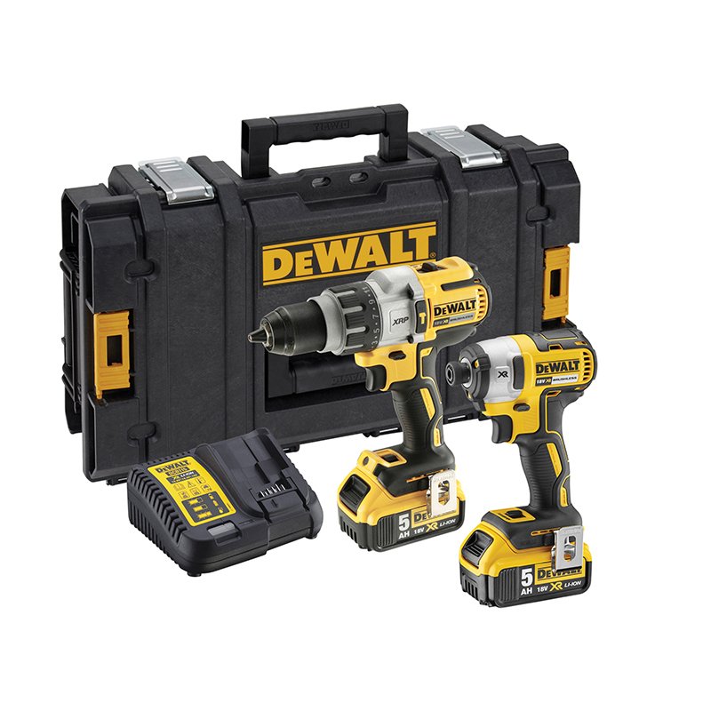 DEWALT DCK276P2 Brushless Twin Pack 18V 2 x 5.0Ah Li ion