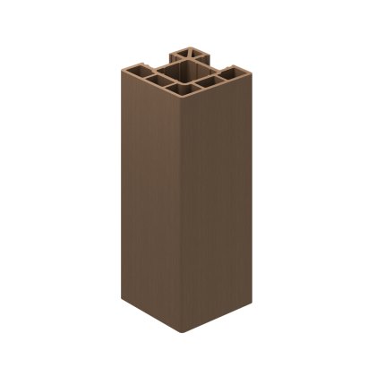 Ecoscape Clarity - 1.94m Walnut Composite Corner Fence Post Ecoscape Clarity - 1.94m Walnut Composite Corner Fence Post