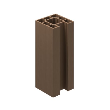 Ecoscape Clarity - 1.94m Walnut Composite End Fence Post Ecoscape Clarity - 1.94m Walnut Composite End Fence Post