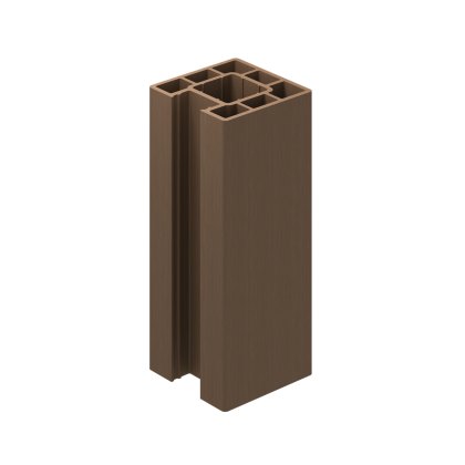 Ecoscape Clarity - 1.94m Walnut Composite End Fence Post Ecoscape Clarity - 1.94m Walnut Composite End Fence Post