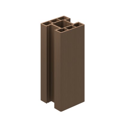 Ecoscape Clarity - 1.94m Walnut Composite Inter Fence Post Ecoscape Clarity - 1.94m Walnut Composite Inter Fence Post