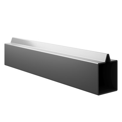 Ecoscape Clarity - Graphite Composite Fence Aluminium Bottom Rail Ecoscape Clarity - Graphite Composite Fence Aluminium Bottom Rail