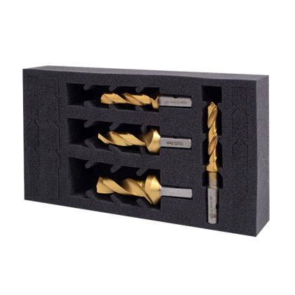 HMT VersaDrive DrillSink Bit Set, Contains 8/12.4mm, 10/16.5mm, 12/20.5mm, 14/25mm HMT VersaDrive DrillSink Bit Set, Contains 8/12.4mm, 10/16.5mm, 12/20.5mm, 14/25mm