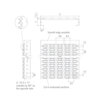 Aluminium Perforated Plank Perfwalk DA Aluminium Perforated Plank Perfwalk DA