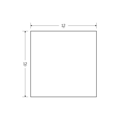12 x 12mm - 6m Black Solid Squares - BSEN10025-2 S275JR 12 x 12mm - 6m Black Solid Squares - BSEN10025-2 S275JR