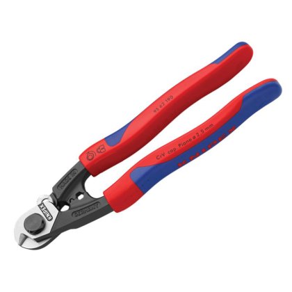 Knipex - Wire Rope/Bowden Cable Cutters Multi-Component Grip 190mm Knipex - Wire Rope/Bowden Cable Cutters Multi-Component Grip 190mm
