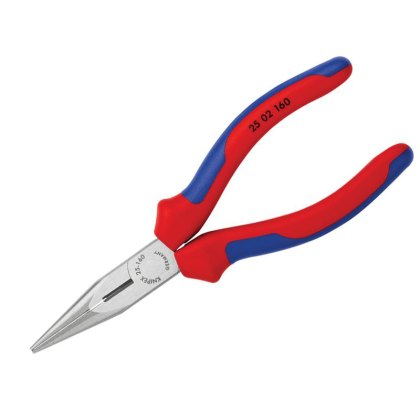 Knipex - Snipe Nose Side Cutting Pliers (Radio) Multi-Component Grip 160mm (6.1/4in) Knipex - Snipe Nose Side Cutting Pliers (Radio) Multi-Component Grip 160mm (6.1/4in)