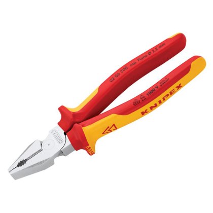 Knipex - VDE High Leverage Combination Pliers 200mm Knipex - VDE High Leverage Combination Pliers 200mm