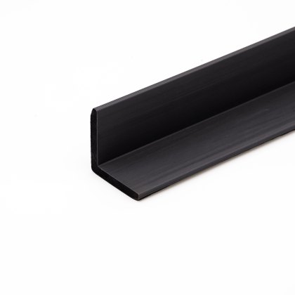 Ebony Black Angled Composite Cladding Trim