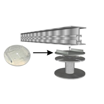 Class A MetalPad - EX Headpiece to Rail Connector