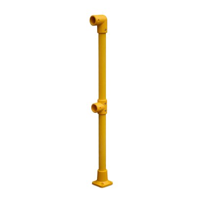 GRP End Post - Pedestal Base - Yellow (RAL 1003) GRP End Post - Pedestal Base - Yellow (RAL 1003)