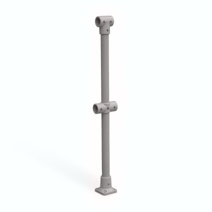 GRP Mid Post - Pedestal Base - Grey (RAL 7036) GRP Mid Post - Pedestal Base - Grey (RAL 7036)