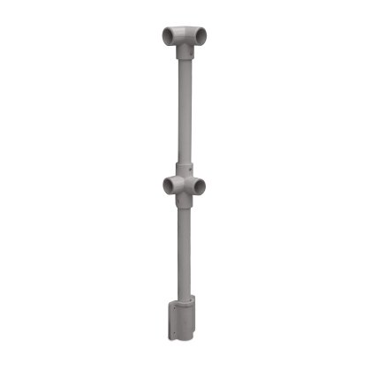 GRP Corner Post - Side Mount - Grey (RAL 7037) GRP Corner Post - Side Mount - Grey (RAL 7037)