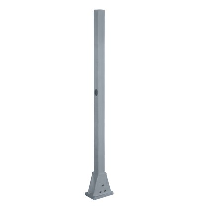 GRP Mid Post - Square Handrail Pedestal Base - Grey (RAL 7037) GRP Mid Post - Square Handrail Pedestal Base - Grey (RAL 7037)
