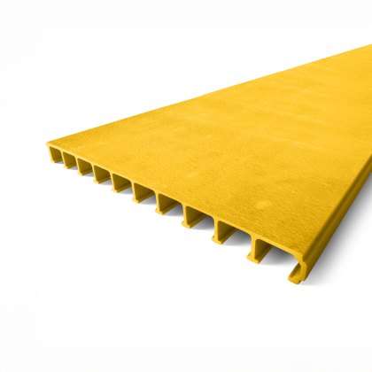 40mm Pultruded GRP Plank Flooring 6000mm - Yellow RAL 1003 40mm Pultruded GRP Plank Flooring 6000mm - Yellow RAL 1003