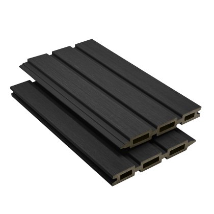 ScenicLiving Slatted Composite Fence Kit - Ebony ScenicLiving Slatted Composite Fence Kit - Ebony