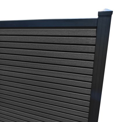 ScenicLiving Slatted Composite Fence Kit - Stone Grey ScenicLiving Slatted Composite Fence Kit - Stone Grey