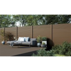 Ecoscape Legna - Flax Embossed Flat Decking Trim Ecoscape Legna - Flax Embossed Flat Decking Trim