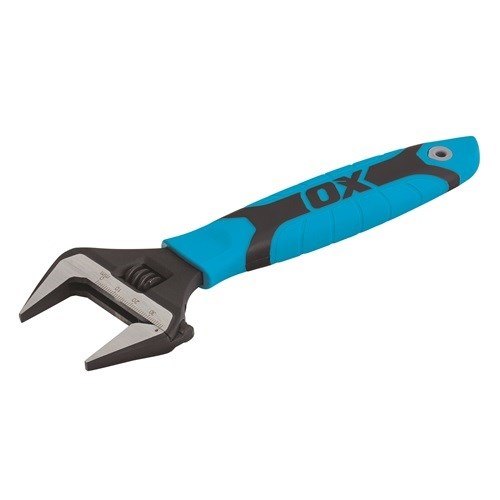 OX Tools OX Pro Series Adjustable Wrench Extra Wide Jaw