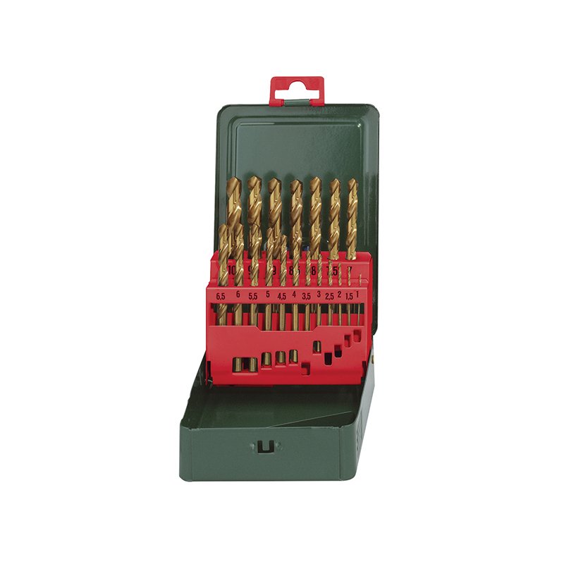 Metabo - HSS-Tin Drill Bit Set, 19 Piece