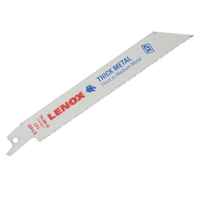 LENOX - 20564-614R Metal Cutting Reciprocating Saw Blades Pack of 5 150mm 14tpi