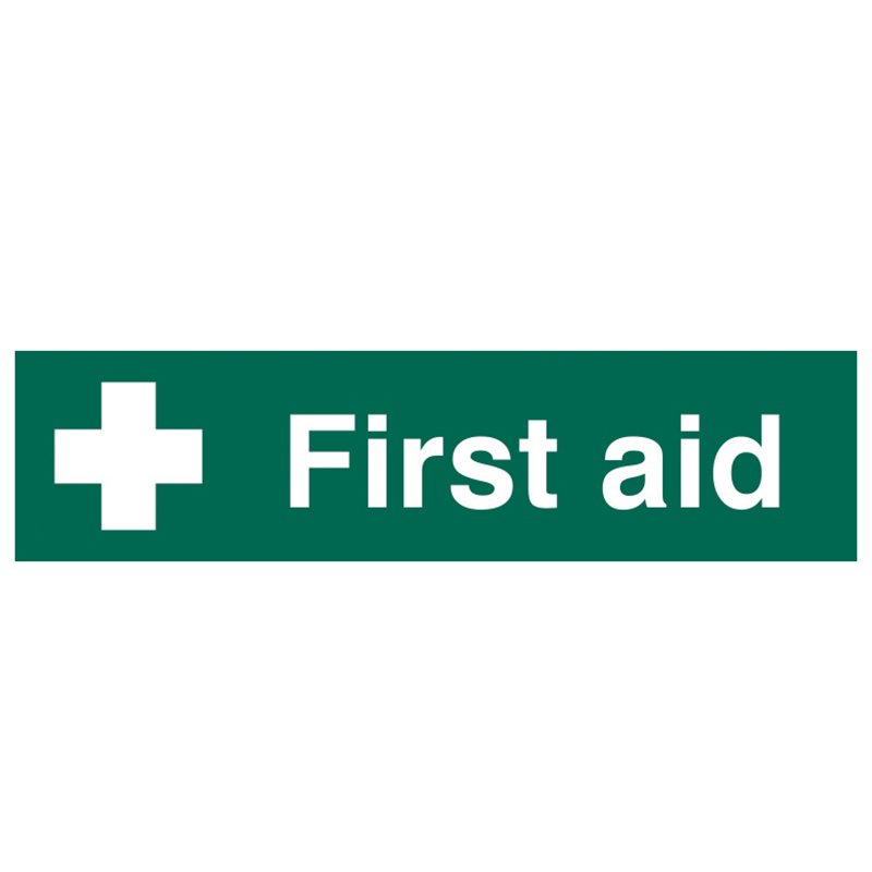 Scan - First Aid - PVC Sign 200 x 50mm