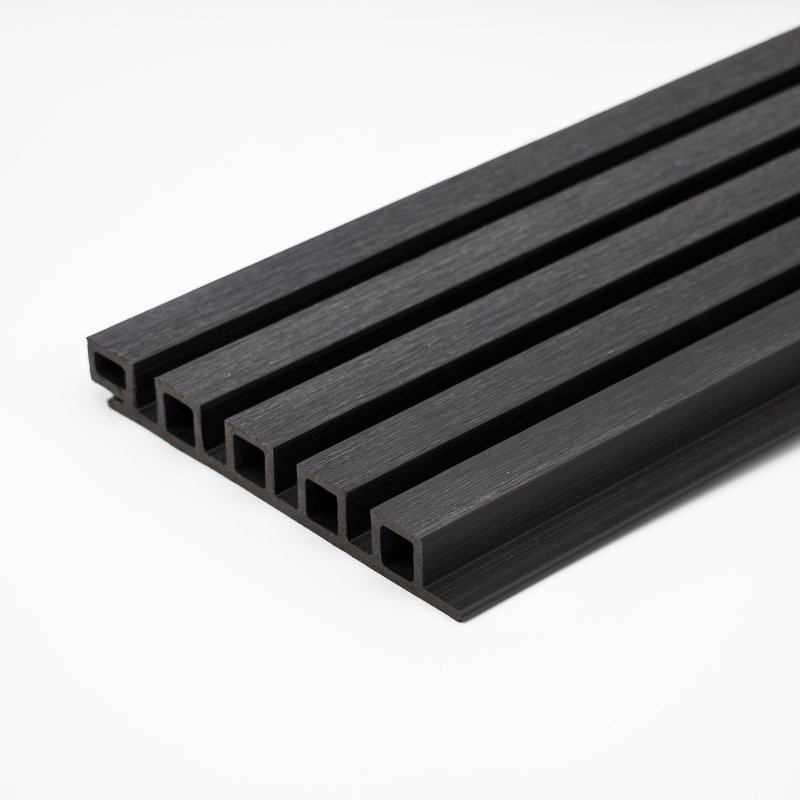 Ebony Black Composite Slatted Cladding XL Board