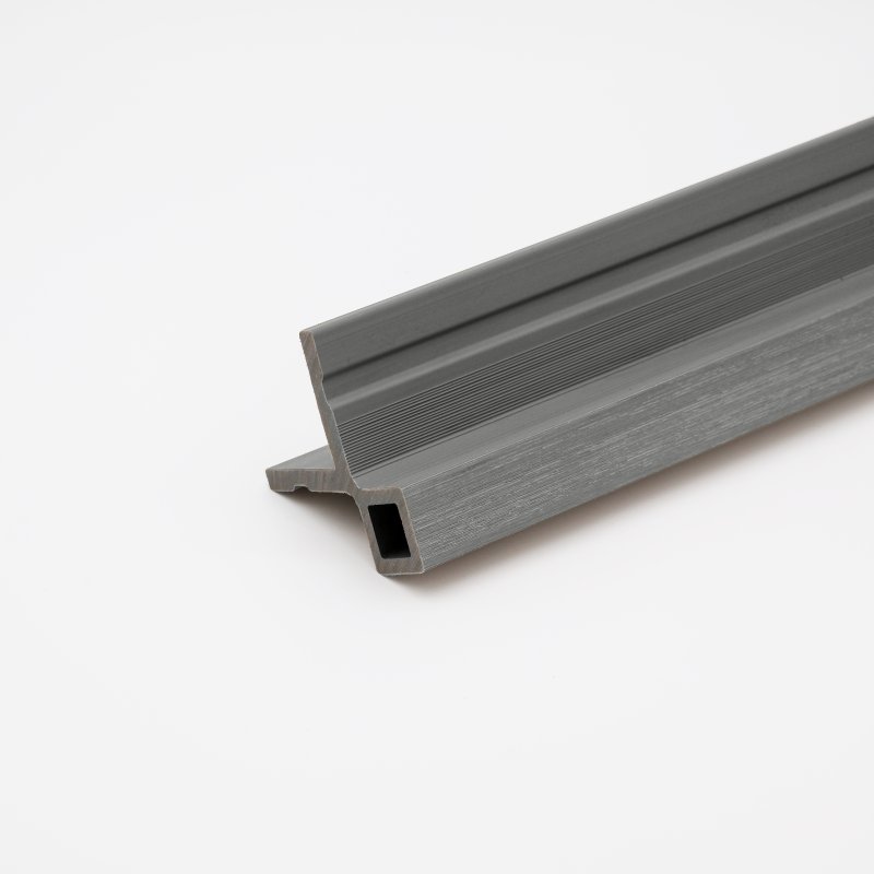 Slate Grey Composite Slatted Cladding Corner Trim