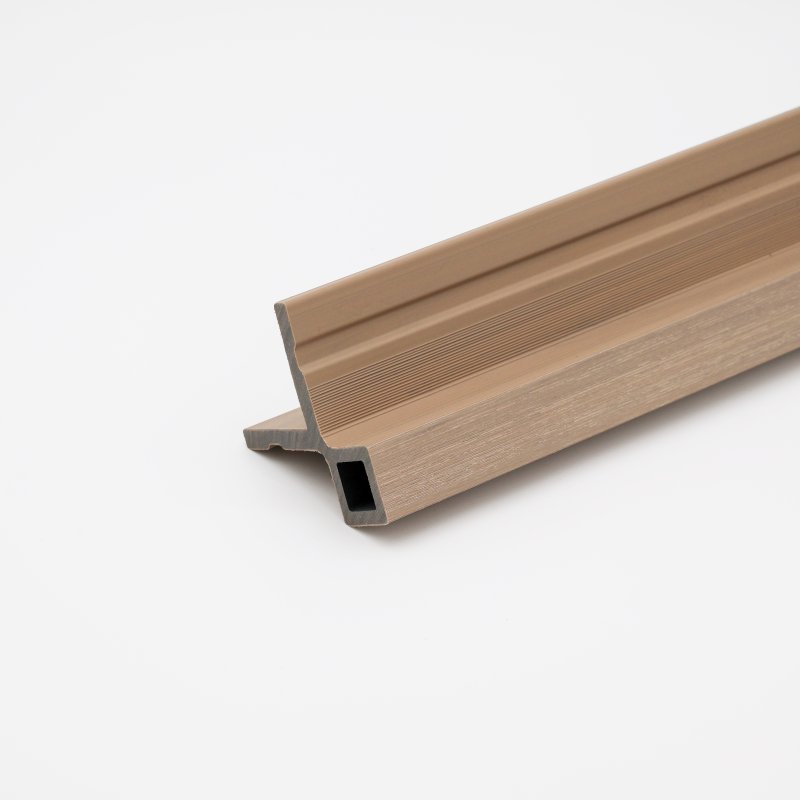 Clay Beige Composite Slatted Cladding Corner Trim