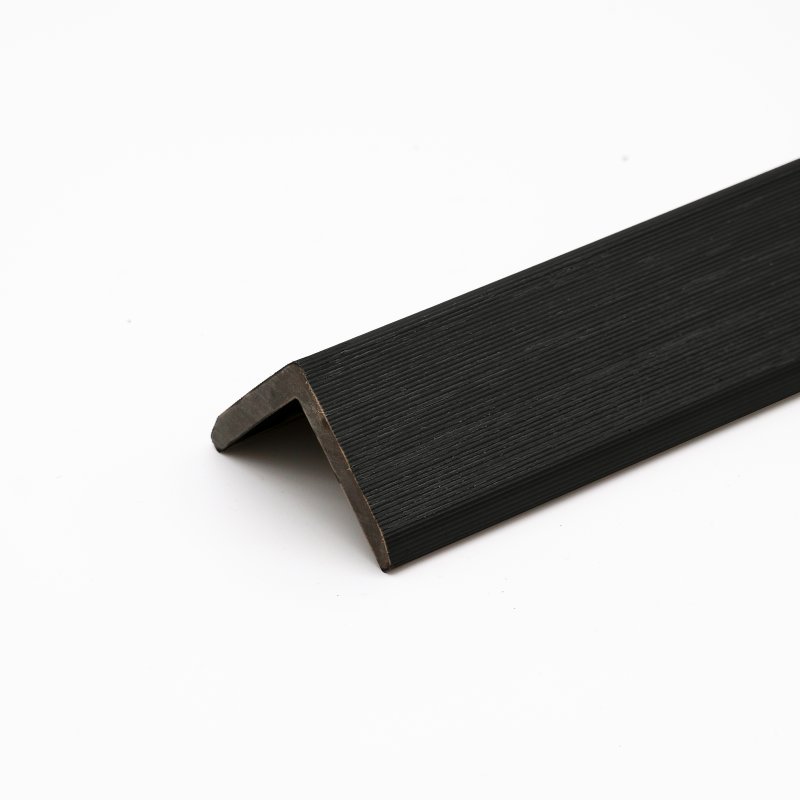 Ebony Black Angled Composite Cladding Trim