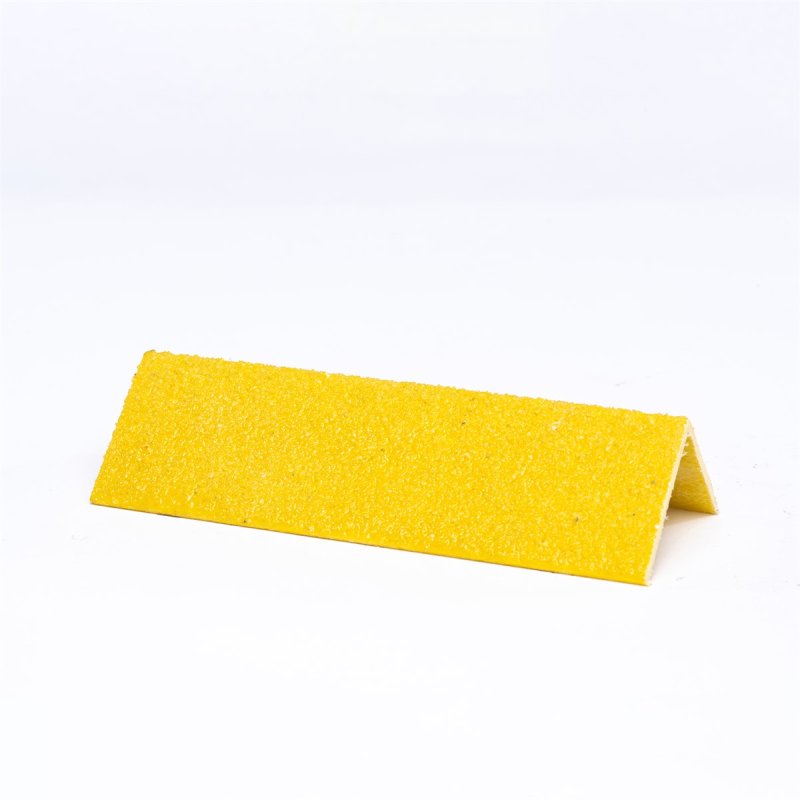 4m Equal Angle Gritted Tread GRP Nosing Yellow - 4mm x 55mm x 55mm