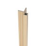 Light Oak Composite Slatted Cladding Corner Trim