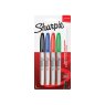 Mixed Pack of 4 Sharpie - Fine Tip Permanent Marker