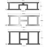 BM Architectural 2.4 mtr Length Aluminium Ledged Profile Rail